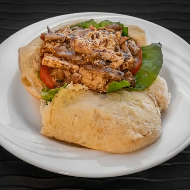 Jerk Chicken Sandwich.