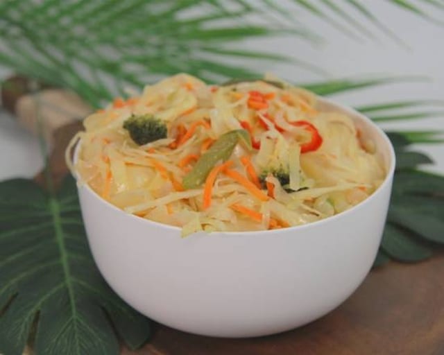 Steamed Cabbage and Carrot.
